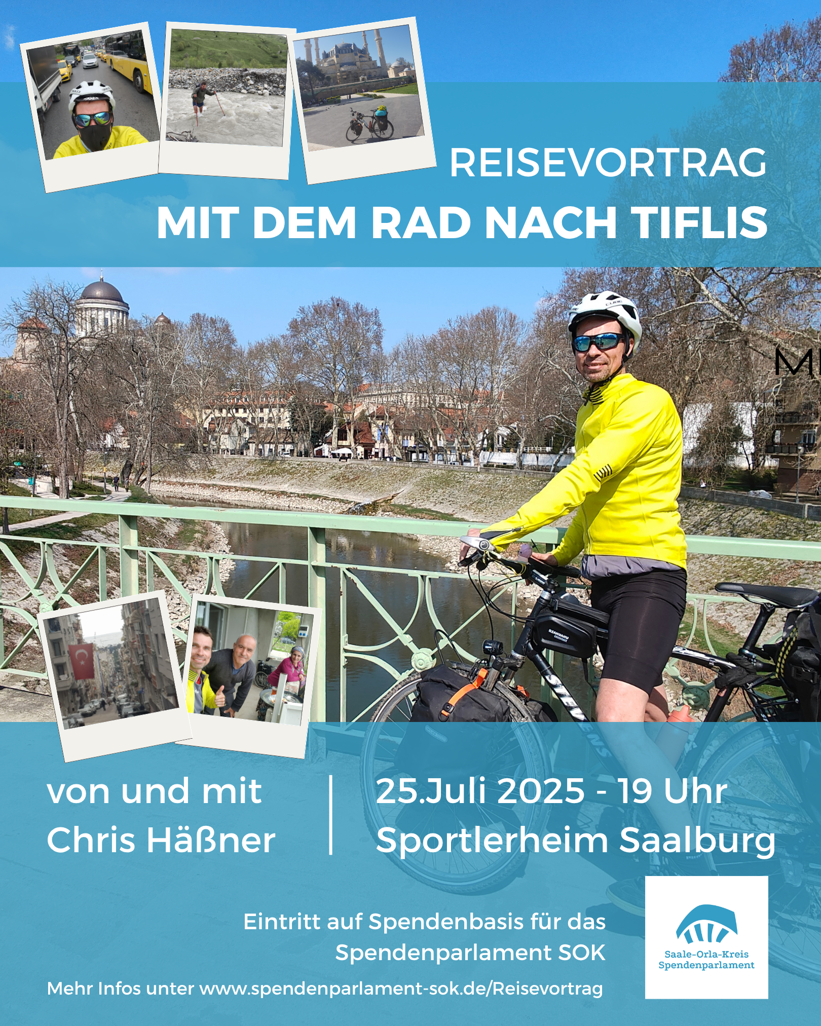Du betrachtest gerade Reisevortrag zugunsten des Spendenparlaments