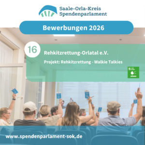 Mehr über den Artikel erfahren Bewerbungen 2026 – (16) Rehkitzrettung Orlatal e.V.